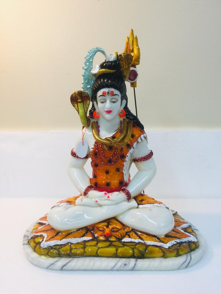 Beautiful n Colorful Fiber Lord Shivji Statue - 16